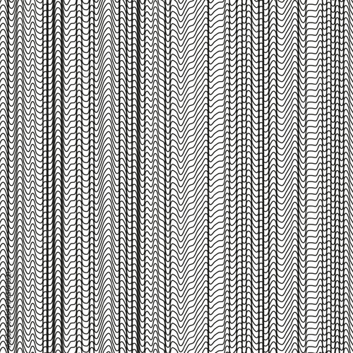 Wave line pattern. Vertical curve Vector. Abstract ripple background. Distorted stripe texture. Manual vector only. No autotrace used.