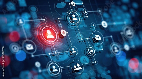Global Digital Communication Network and Data Security Interface