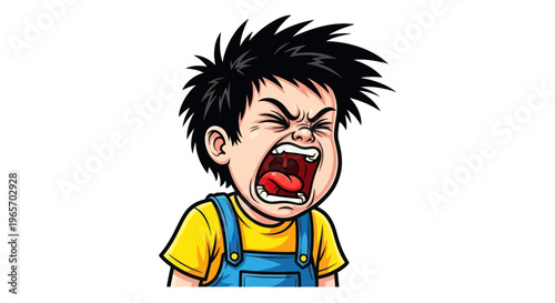 Angry Kid Screaming Emotion Tantrum Outburst