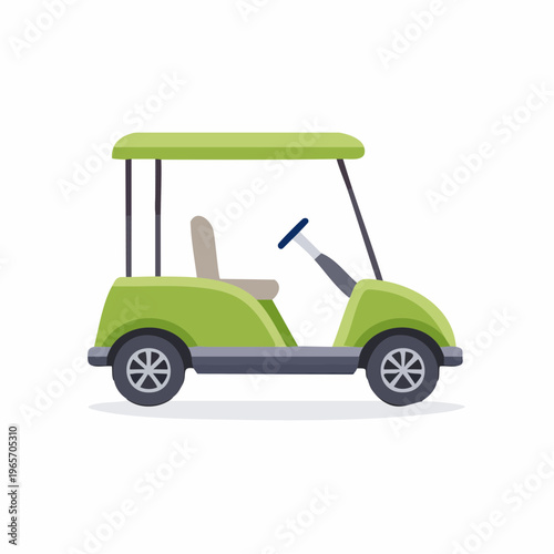 ゴルフカートのフラットデザインアイコン