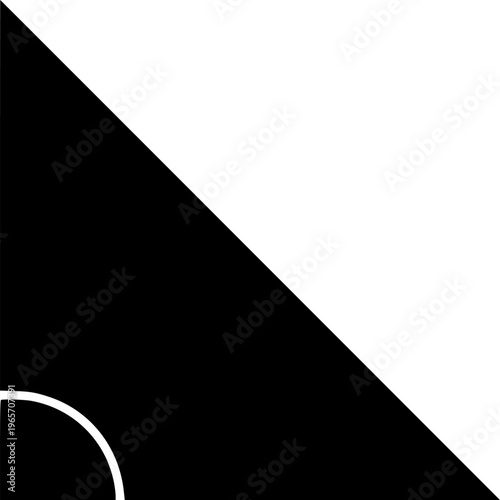 Right angled triangle acute angled silhouette
