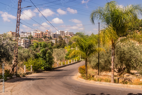 Road near Sidon town, Lebanon