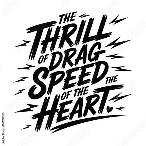 The exhilarating graphic design capturing the thrill of drag racing's heart-pounding speed. isolated on white background, Vector, illustration