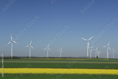Wind farm, Weiden, Burgenland, Austria