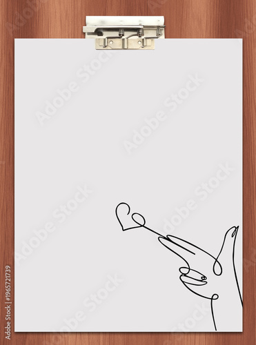 Schreibunterlage mit Briefpapier