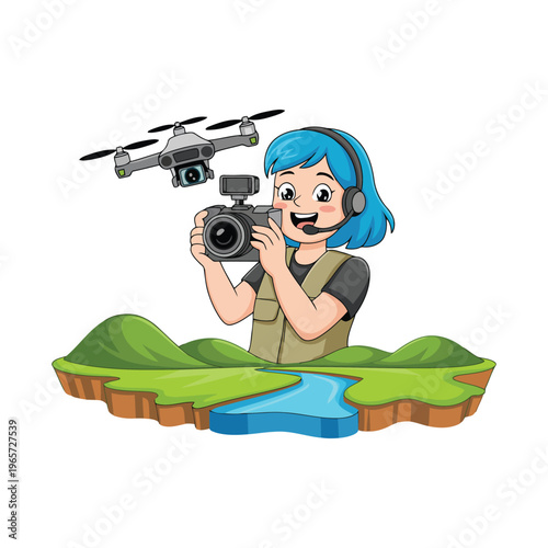 Professional Drone Pilot Captures Landscape