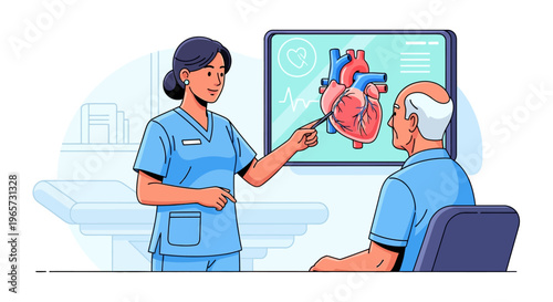Doctor Explaining Diagnosis to Elderly Patient