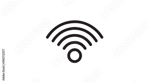 WiFi Signal Icon For Technology Concepts