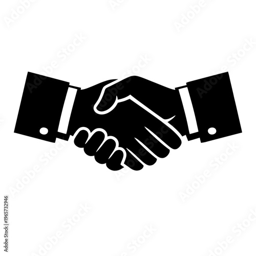 Handshake agreement between two business partners or colleagues