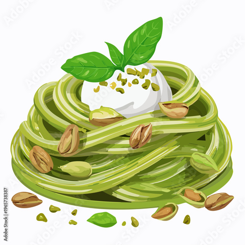 Pistazien-Pesto mit Burrata