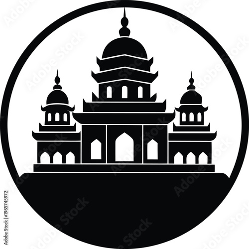 taj mahal vector illustration