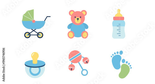 Baby items for newborn care.
