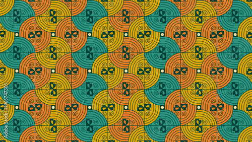 Seamless Abstract Geometric Pattern Background