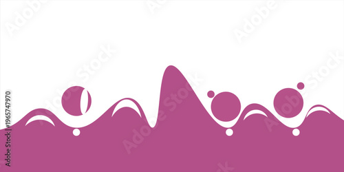 Liquid Purple Splash. Grape Juice Splash. Berry Juice Splash. Cartoon Style Liquid Vector Illustration.
