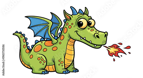 Gemini said

A cute green baby dinosaur character vector illustration featuring a funny smile and cartoon style isolated on white