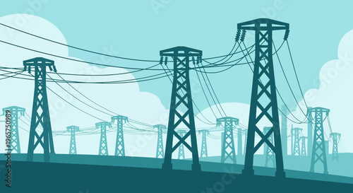 Gemini said

A high voltage electric power line transmission tower stands as a steel industrial pylon against a blue sky, supplying energy through cable wire technology