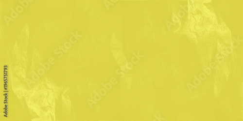 vibrant yellow crumpled paper texture background with organic creased folds and abstract wrinkled parchment surface