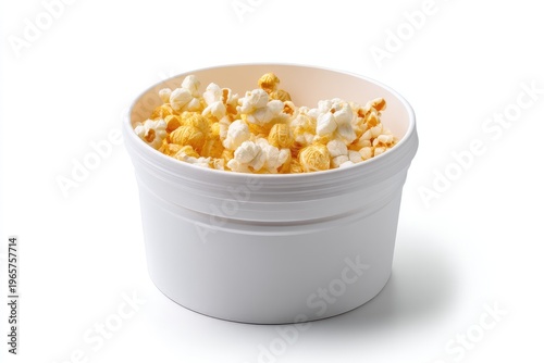 Snack cup isolated on white background