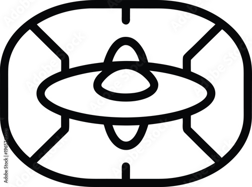 1040 dark matter halo invisible mass suggested around galaxy vector illustration on transparent background