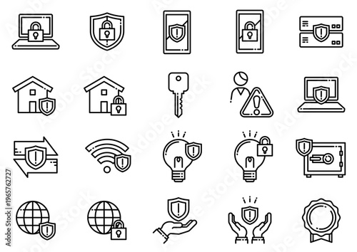 セキュリティアイコン01　Security icons