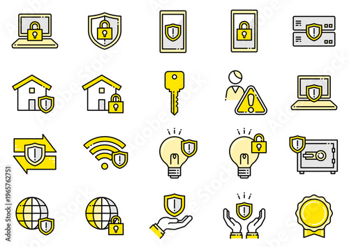 セキュリティアイコン03　Security icons