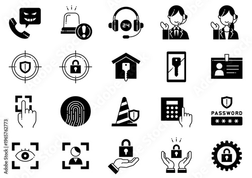 セキュリティアイコン05　Security icons