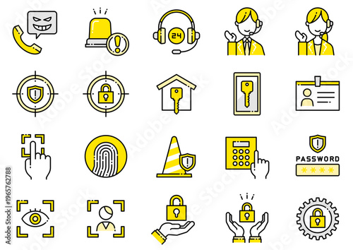 セキュリティアイコン06　Security icons