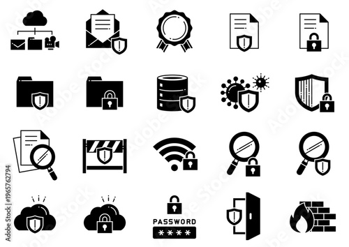 セキュリティアイコン08　Security icons