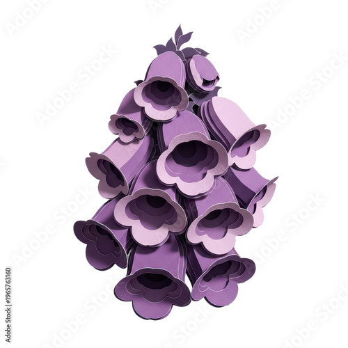 Wallpaper Mural Purple bell flower sculpture Torontodigital.ca