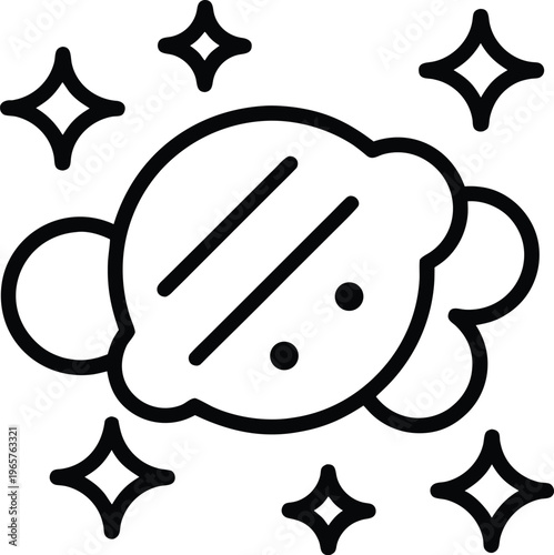 1022 nebula cloud like cosmic dust with star specks vector illustration on transparent background