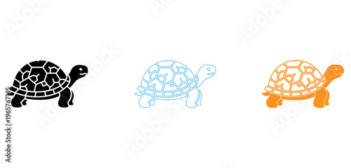 Turtle graphics and icons in various colors