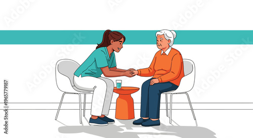 Empathetic Doctor Consulting Senior Patient