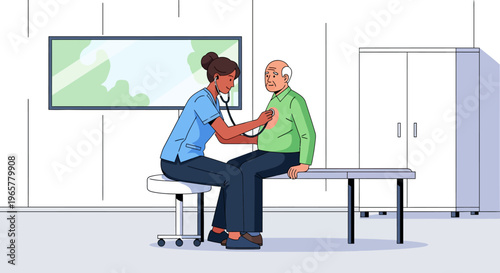 Female Physician Consulting Elderly Patient