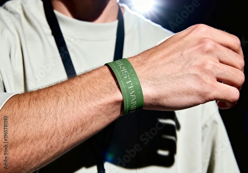Event Wristband Mockup