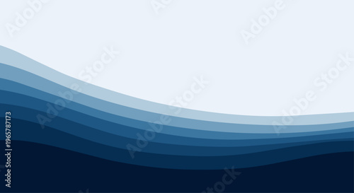 Abstract wavy blue background graphic design for digital displays