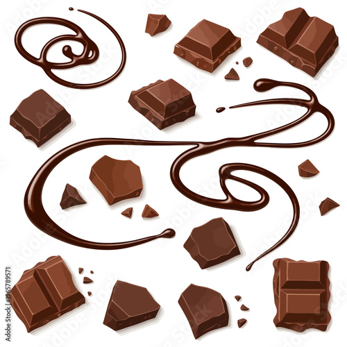 Celebrate National Truffle Day with assorted chocolate pieces and swirls on a plate