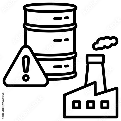 Hazardous Materials Icon vector Illustration For Design.