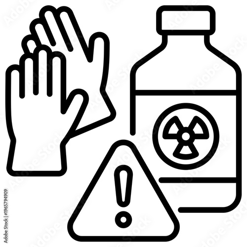 Chemical Handling Icon vector Illustration For Design.