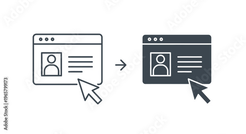 Website user interface changes from light to dark mode