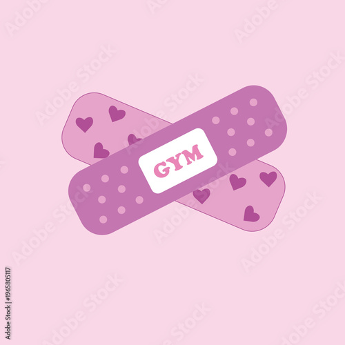 Gym patch, pink flat design.jpg