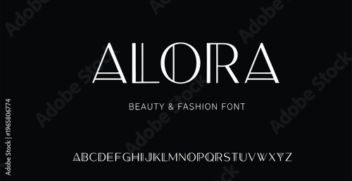 A beautiful font for beauty and fashion designs with elegant letters