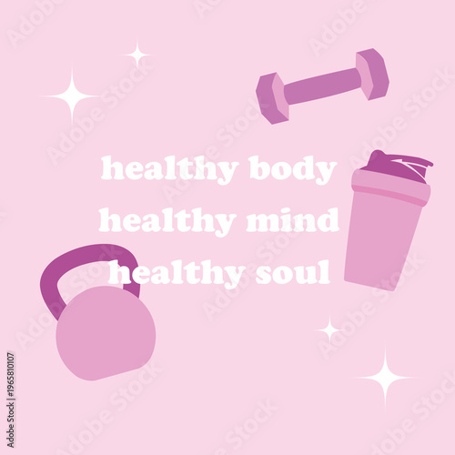 Healthy lifestyle concept, pink flat design.jpg