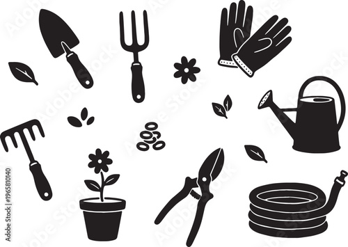 gardening tools and accessories for plant care