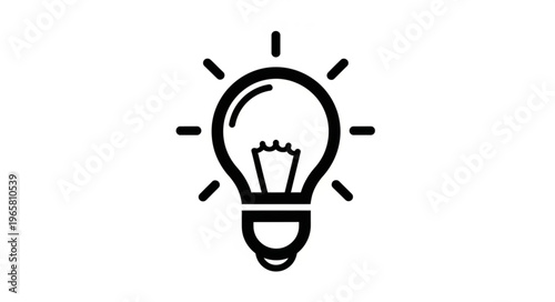 Light Bulb Icon Symbol Idea.
