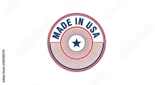 Made in USA Stamp Label Clean Vector