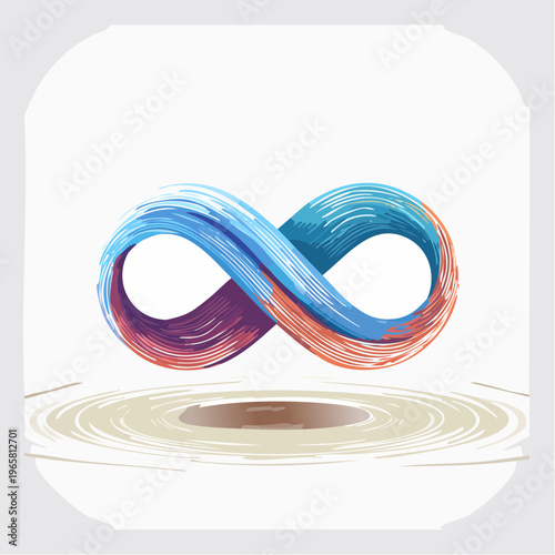 The Symbol of Infinity - Abstract Representation of Boundless Possibilities and Eternal Flow
