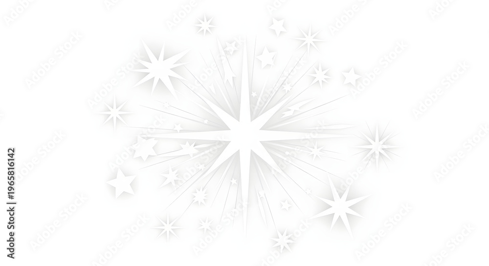 Obraz premium Abstract starburst and glowing light sparkles