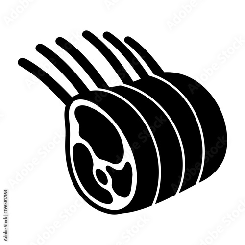 Black vector illustration featuring stylized abstract flowing shapes resembling elegant feathers or large bird wings