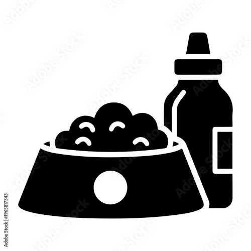 Stylized black vector illustration of heavy industrial machinery featuring puffy steam clouds and one wheel