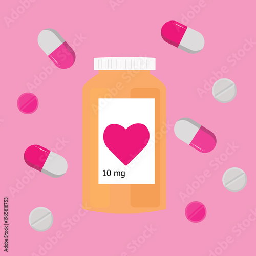Love pills, love concept, medicine. jpg
